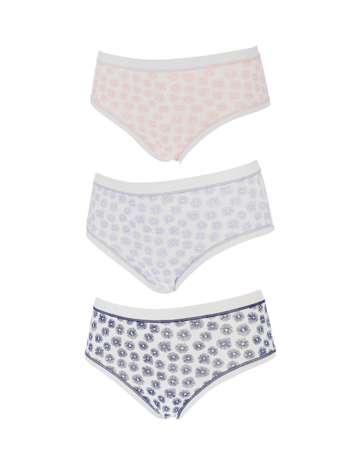 Cotonella Colorday 3'lü Yüksek Bel Pamuklu Slip Külot