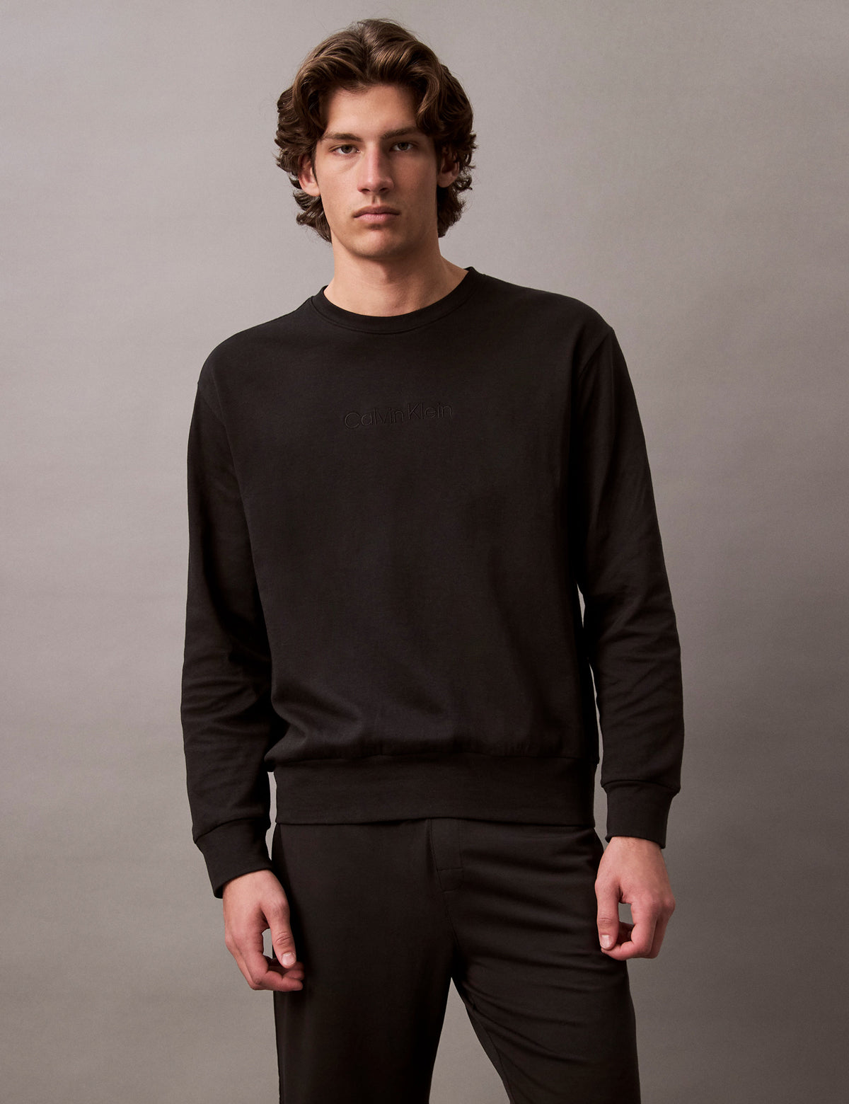 Calvin Klein Men Icon Terry Pamuklu Sweatshirt