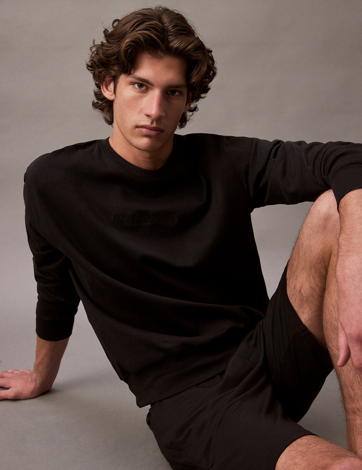Calvin Klein Men Icon Terry Pamuklu Sweatshirt