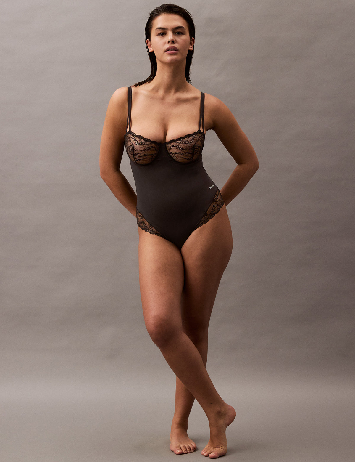 Calvin Klein Women Sensual Stretch Lace Bodysuit