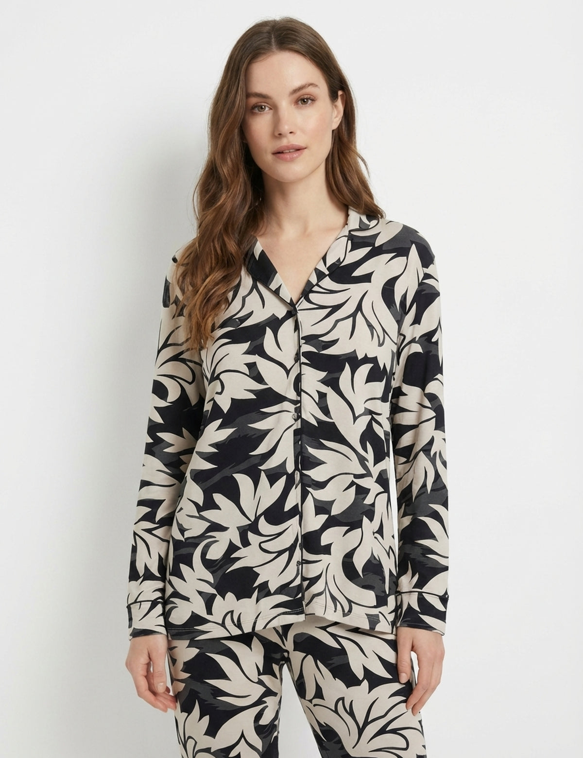 Wondergen Sicilya Desenli Gömlek Yaka Üst