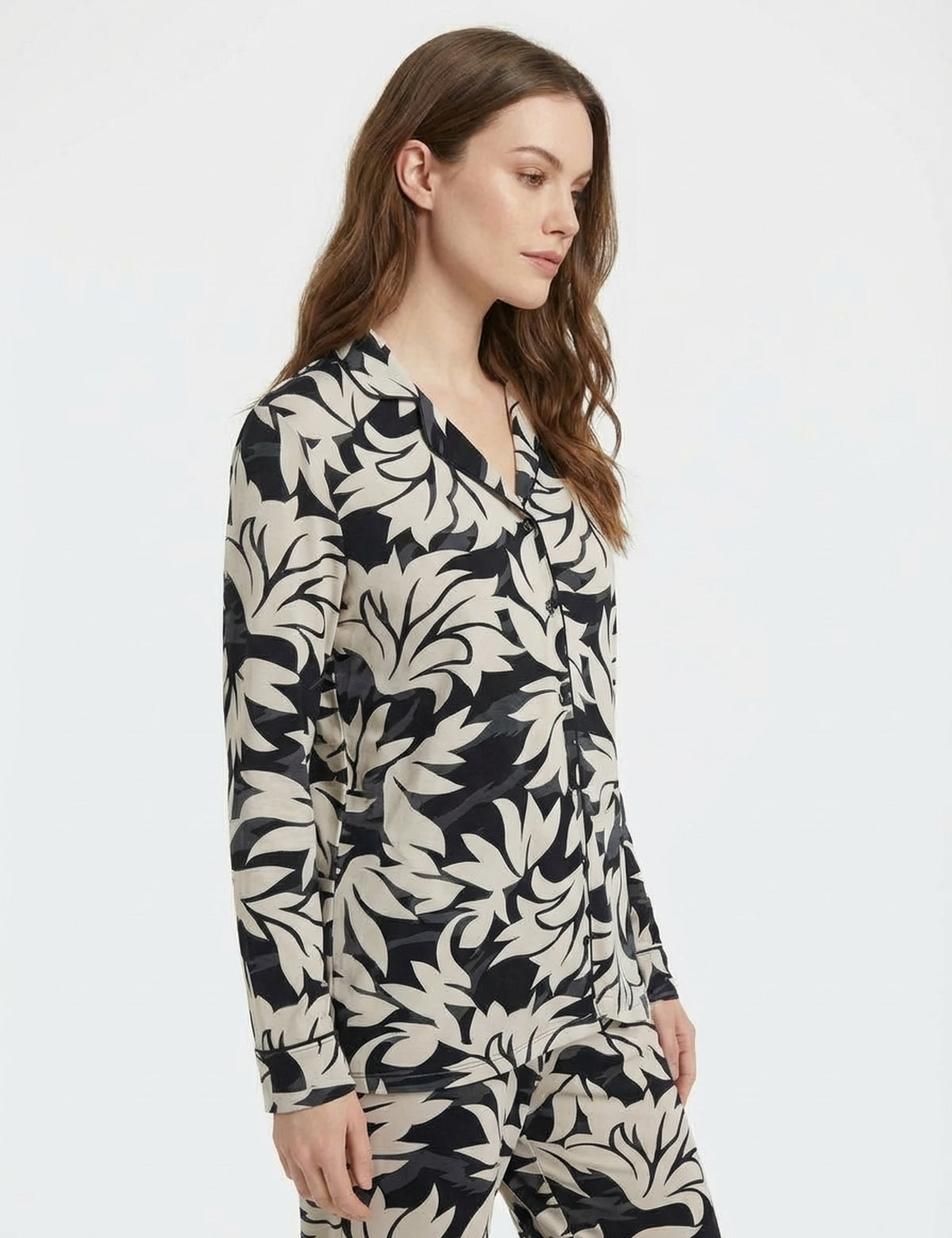 Wondergen Sicilya Desenli Gömlek Yaka Üst