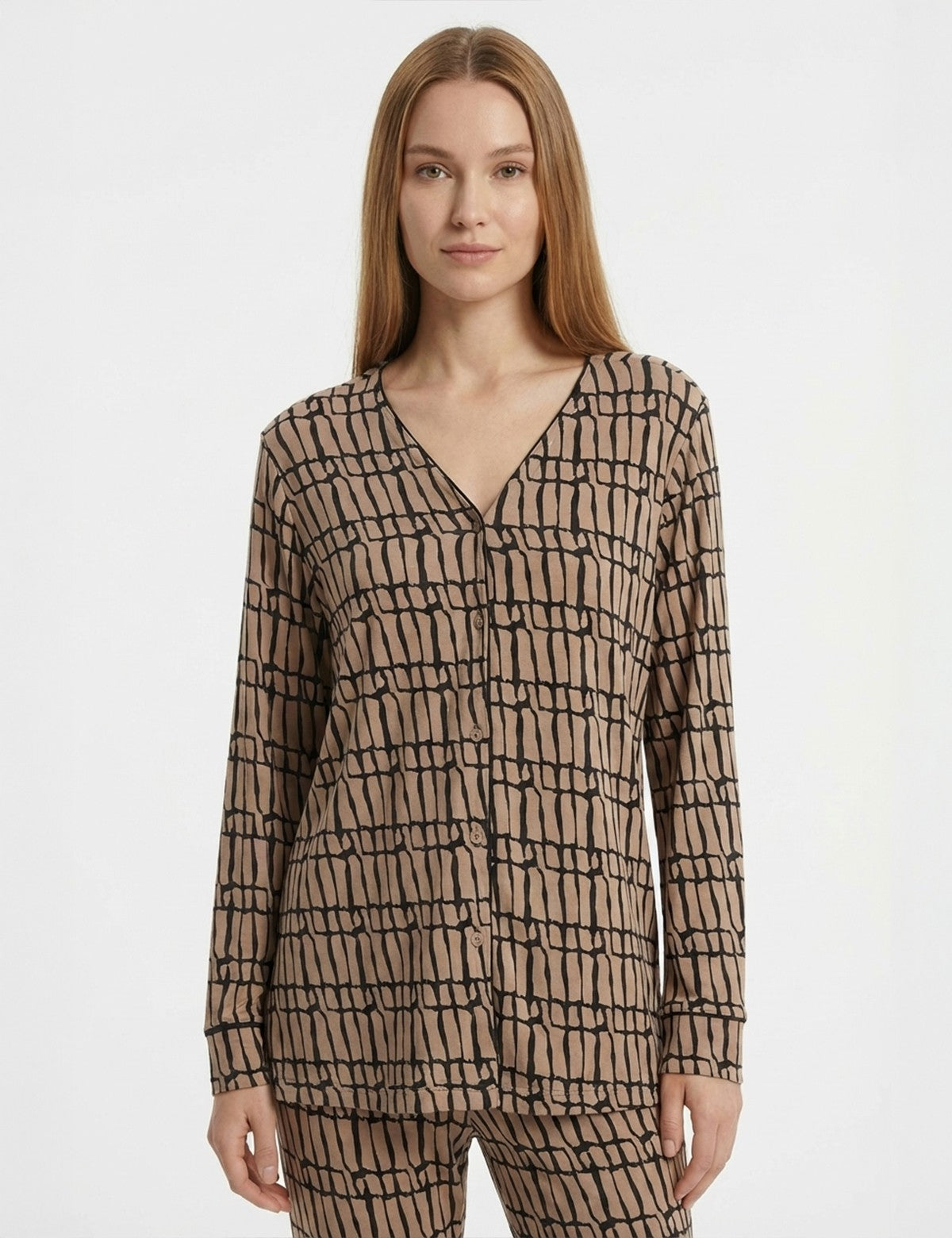 Wondergen Ruby Desenli Gömlek Üst