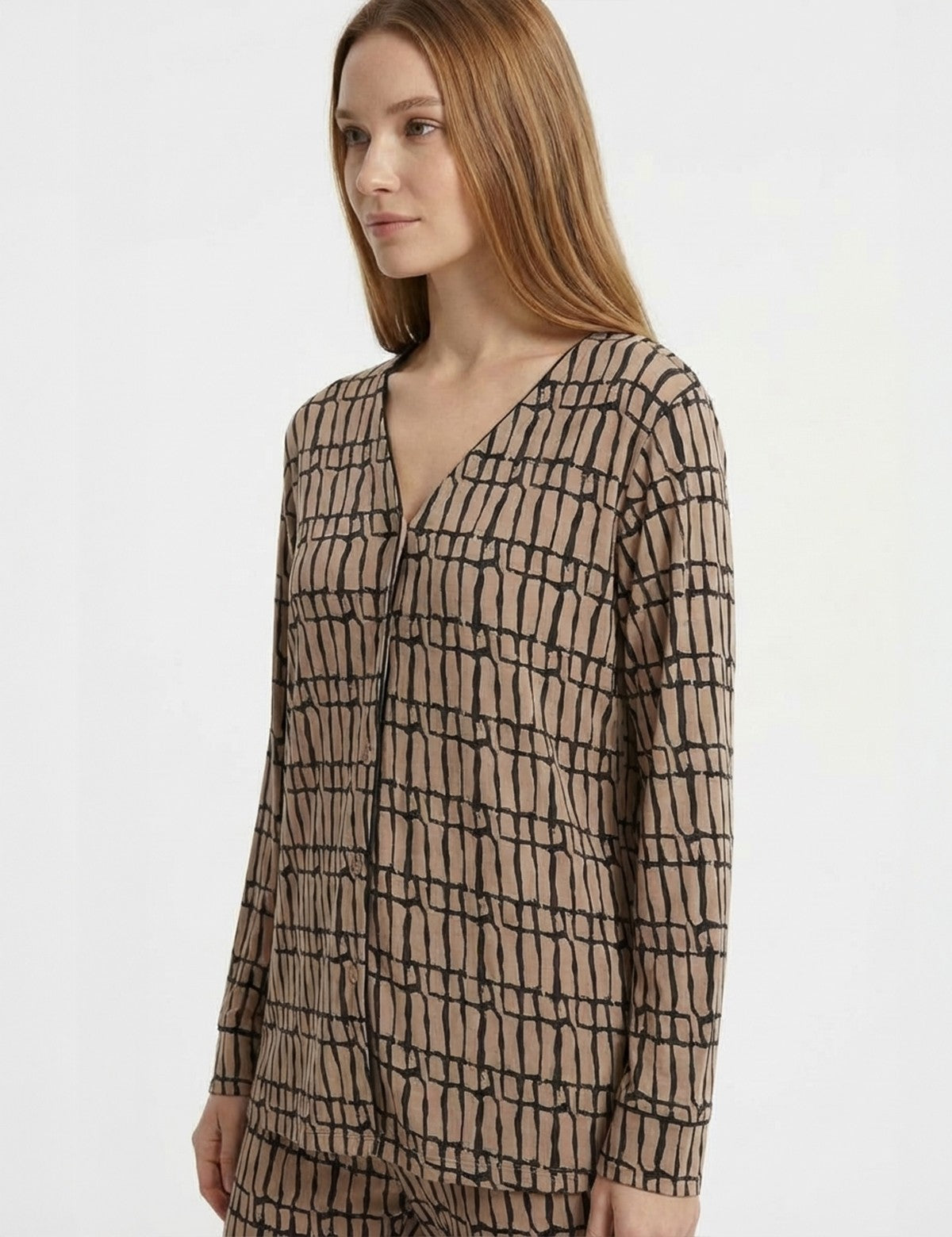 Wondergen Ruby Desenli Gömlek Üst