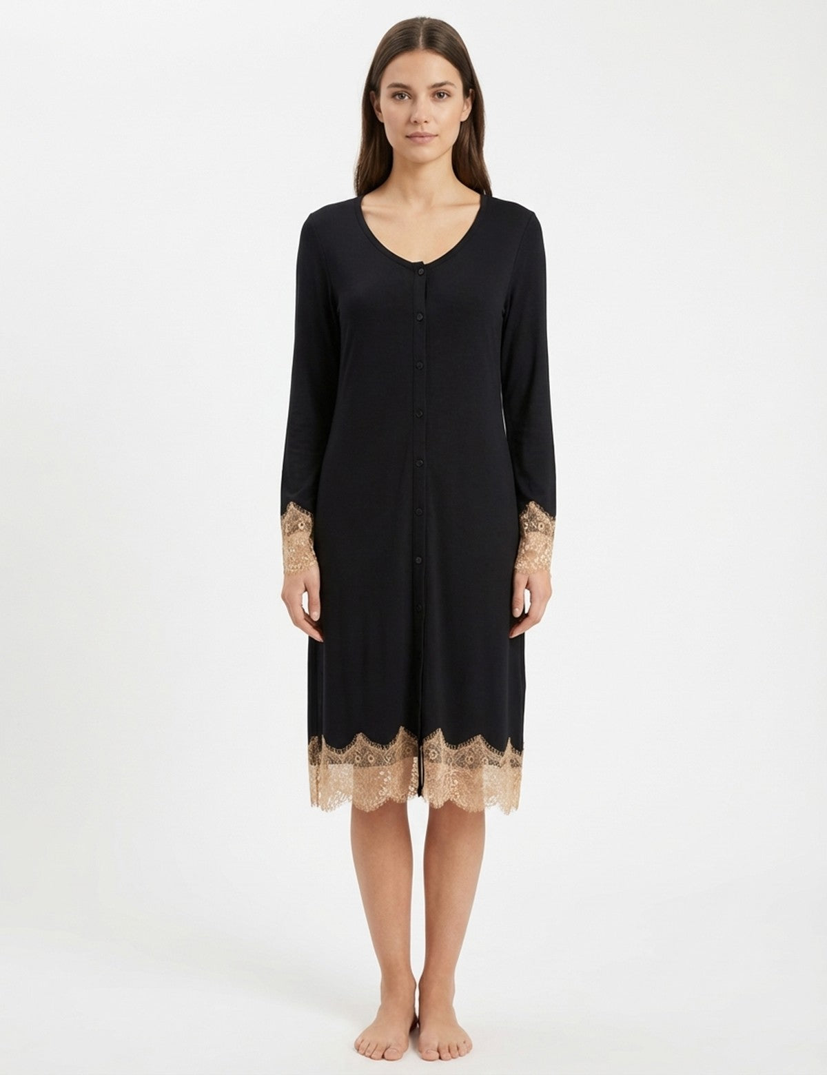 Wondergen Ruby Dantel Detaylı Gecelik