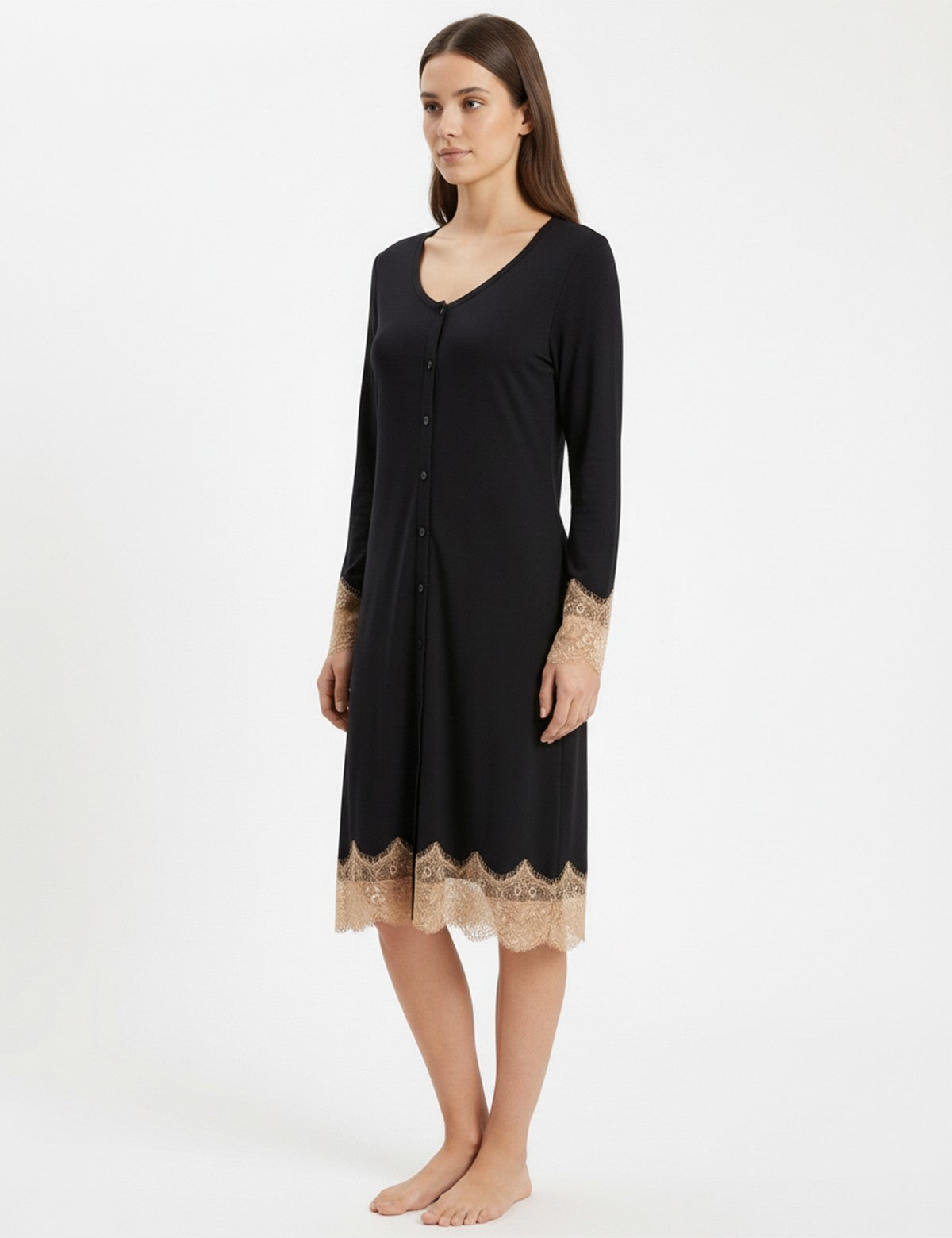 Wondergen Ruby Dantel Detaylı Gecelik