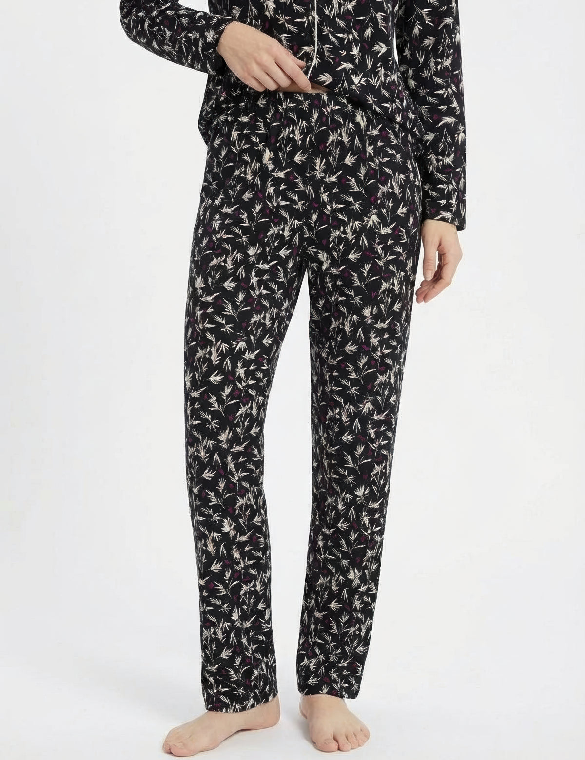 Sixteensixty Aria Yaprak Desenli Pantolon