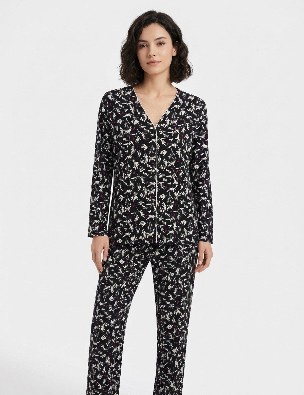 Sixteensixty Aria Yaprak Desenli Gömlek Üst