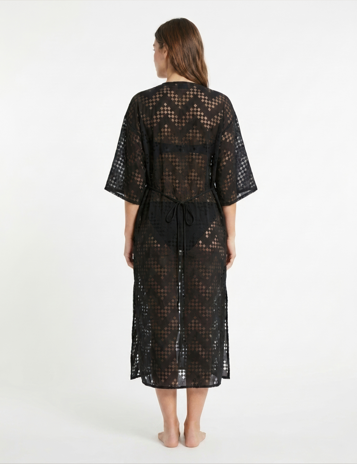 Ocean Breeze Tanya Desenli Kaftan