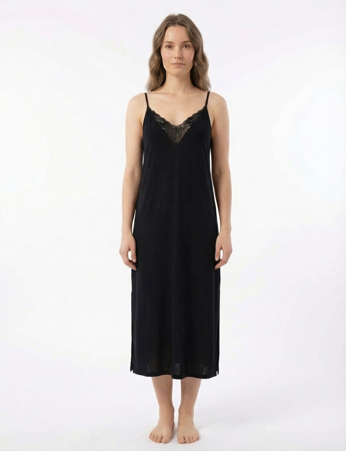 Vivis Exclusive Ada Dantel Detaylı Gecelik