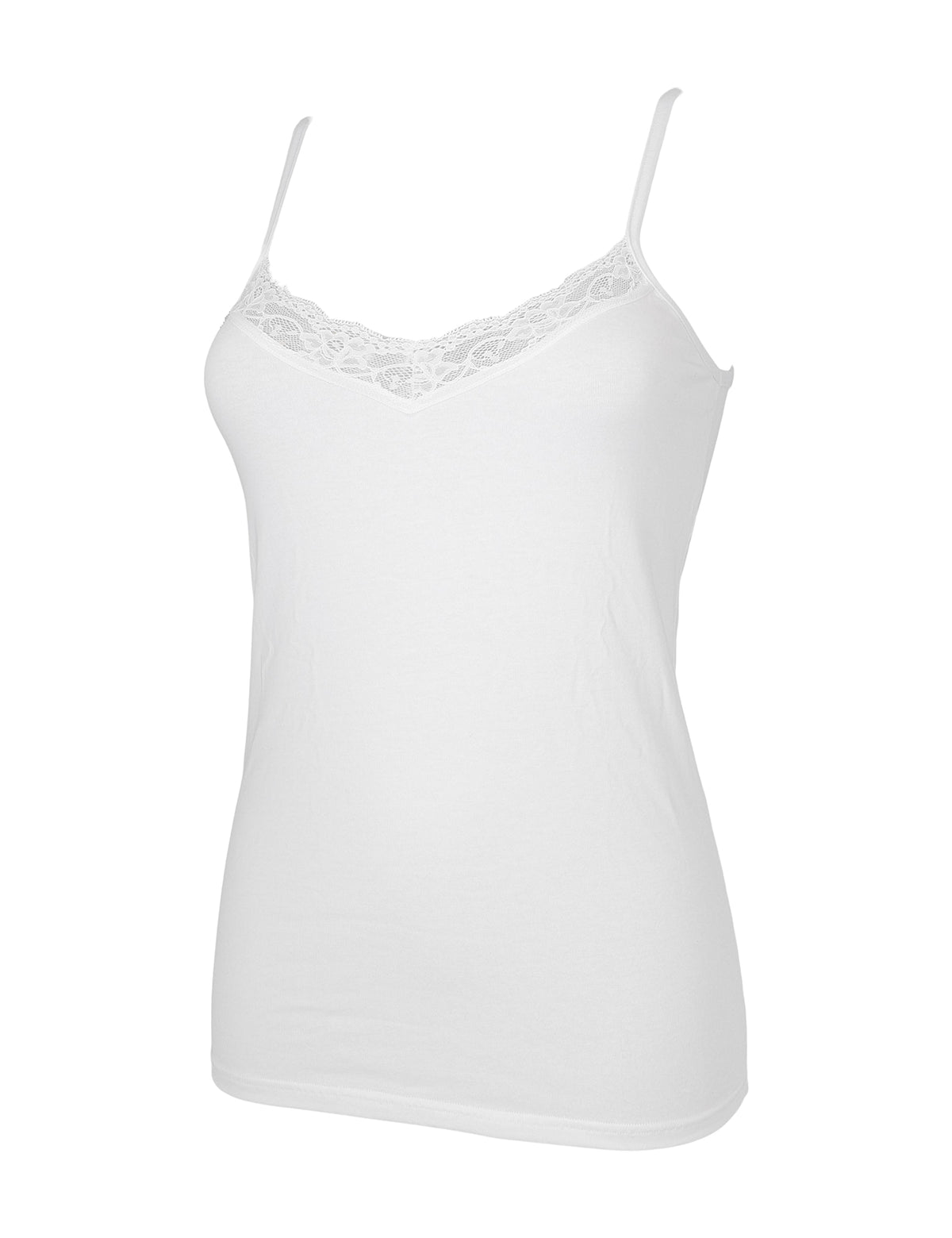 Cotonella Slim Fit Dantelli İnce Askılı Atlet