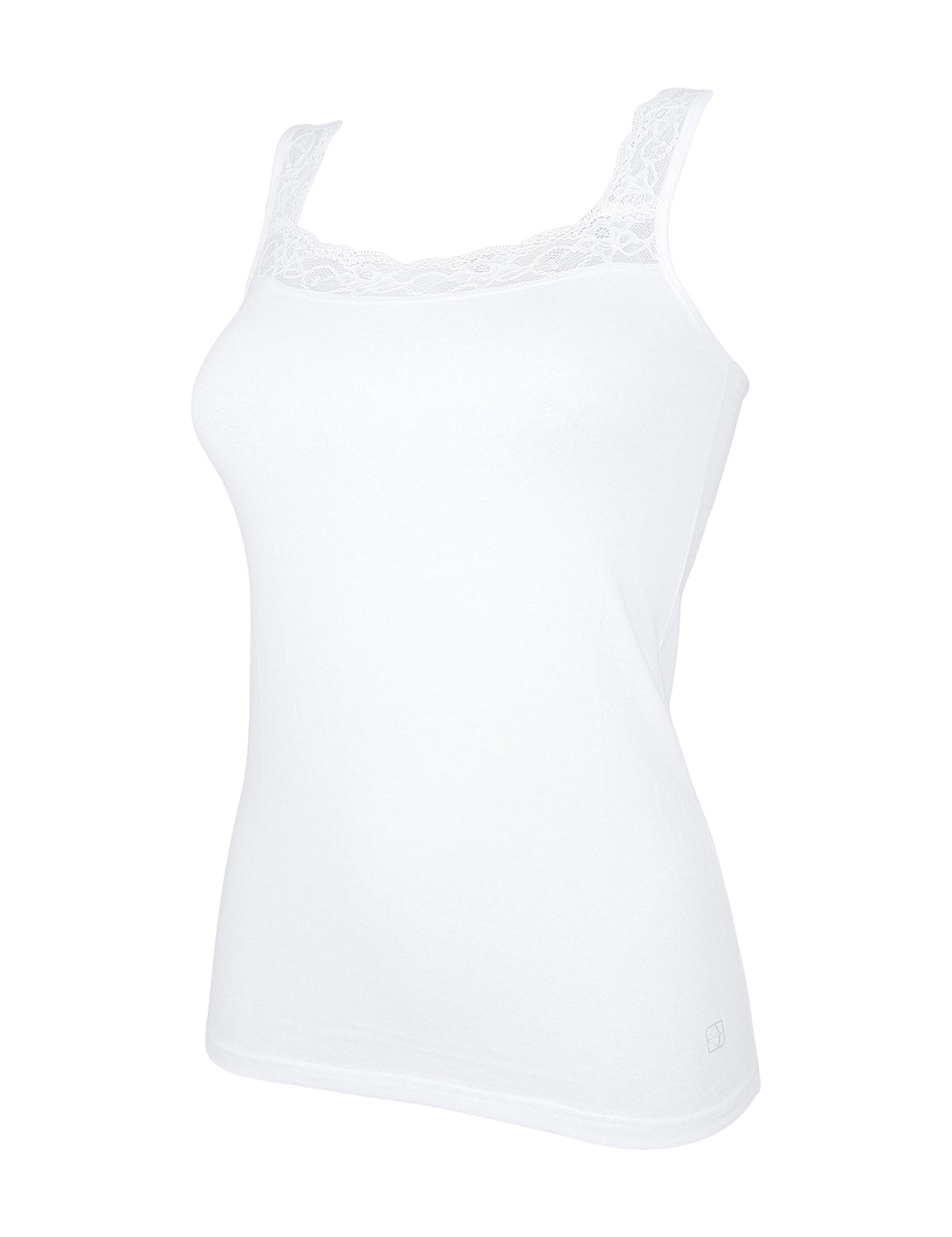 Cotonella Slim Fit Dantelli Kalın Askılı Atlet