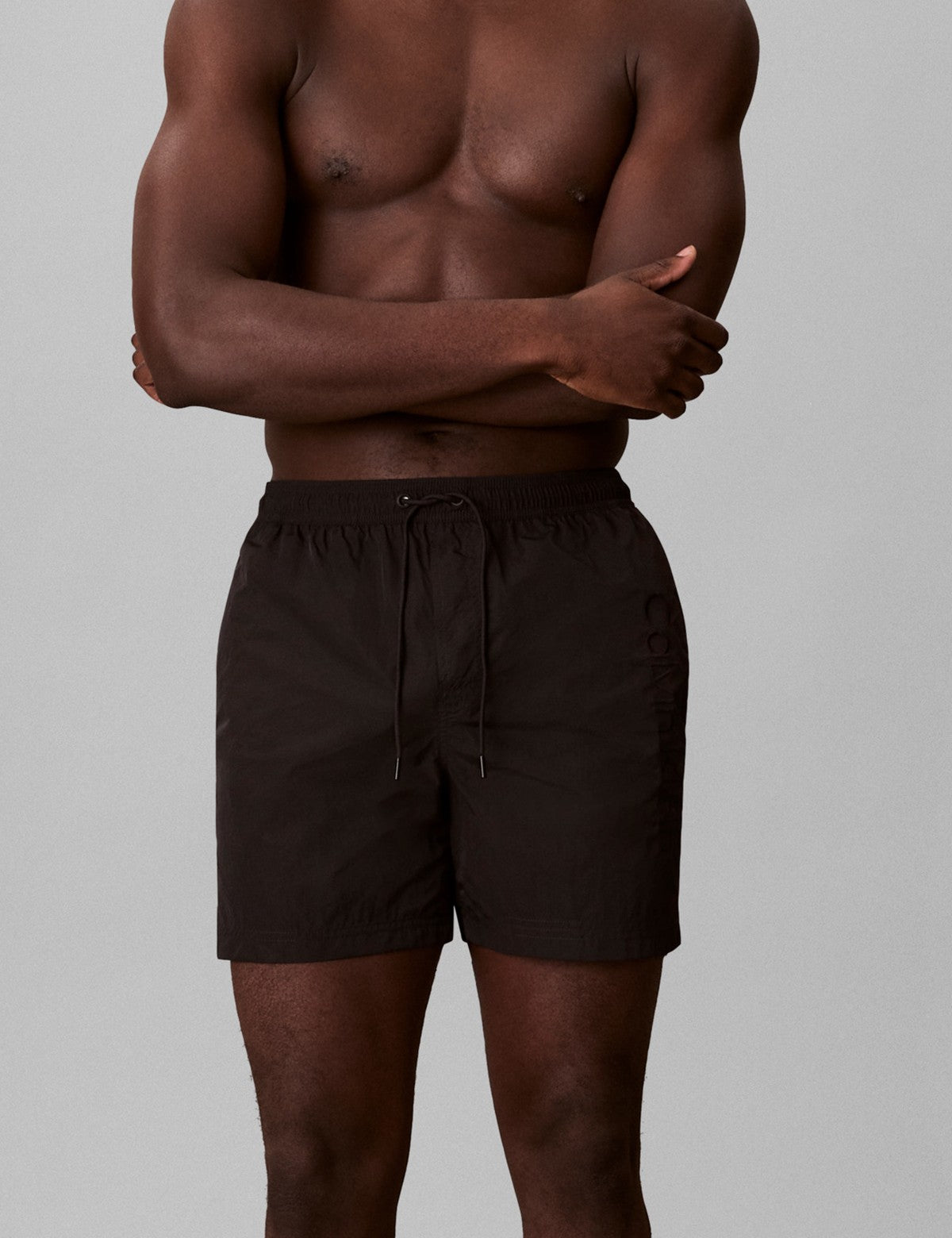Calvin Klein Men Tech Swim Logo Nakışlı Deniz Şortu