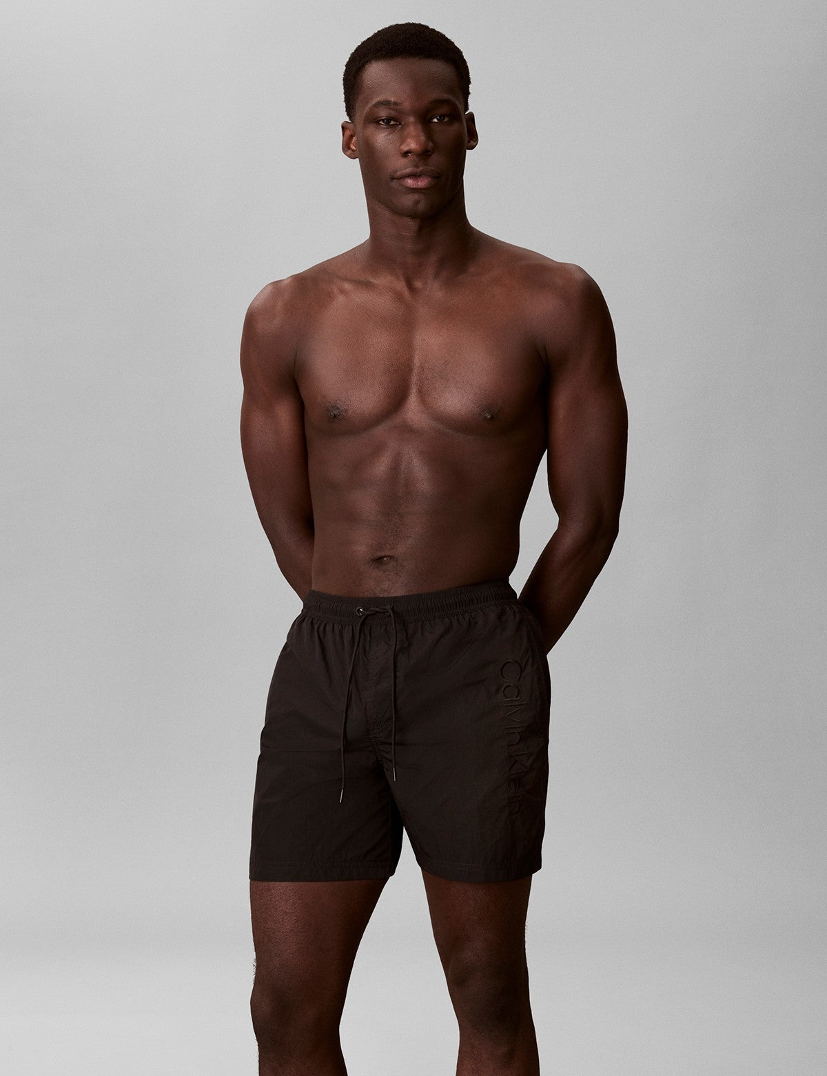 Calvin Klein Men Tech Swim Logo Nakışlı Deniz Şortu