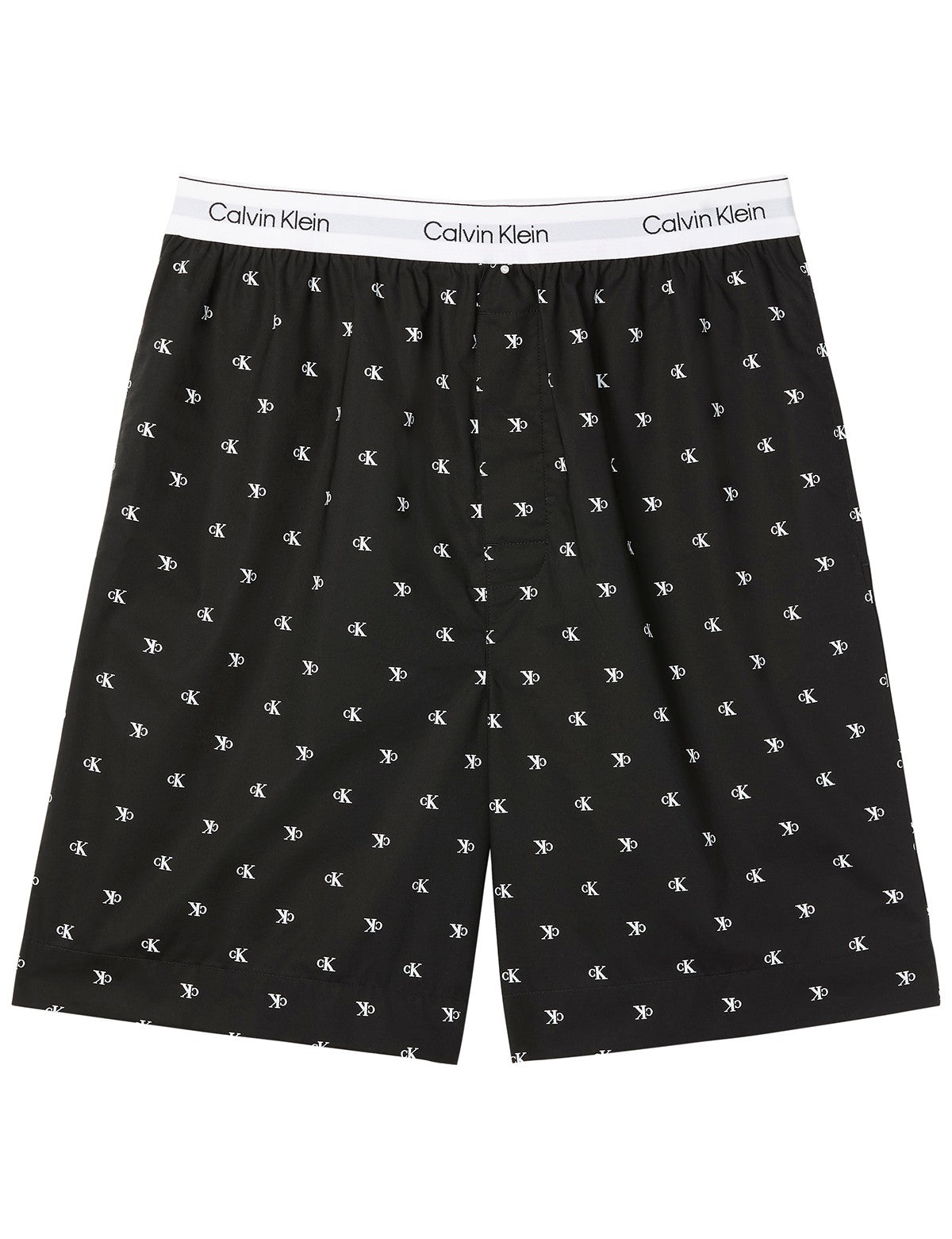 Calvin Klein Men Cotton Poplin Monogram Şort