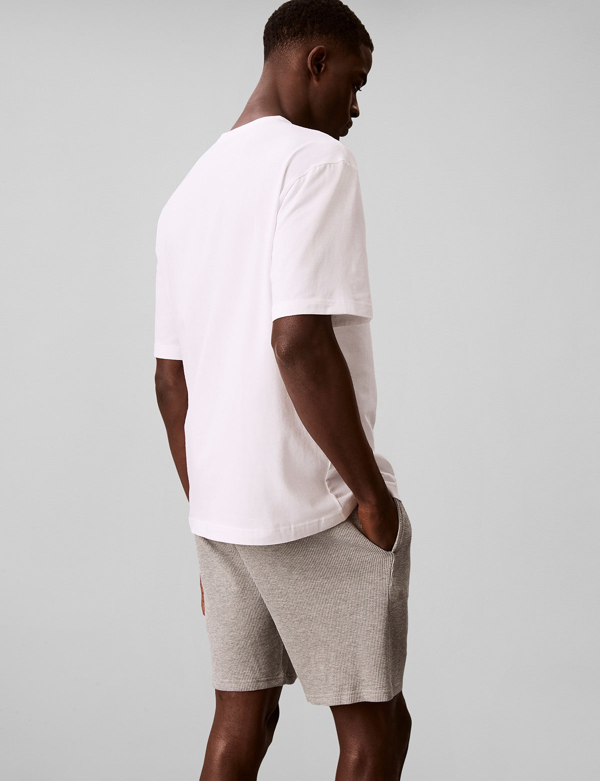Calvin Klein Men Icon Cotton Stretch Monogram Bisiklet Yaka T-Shirt