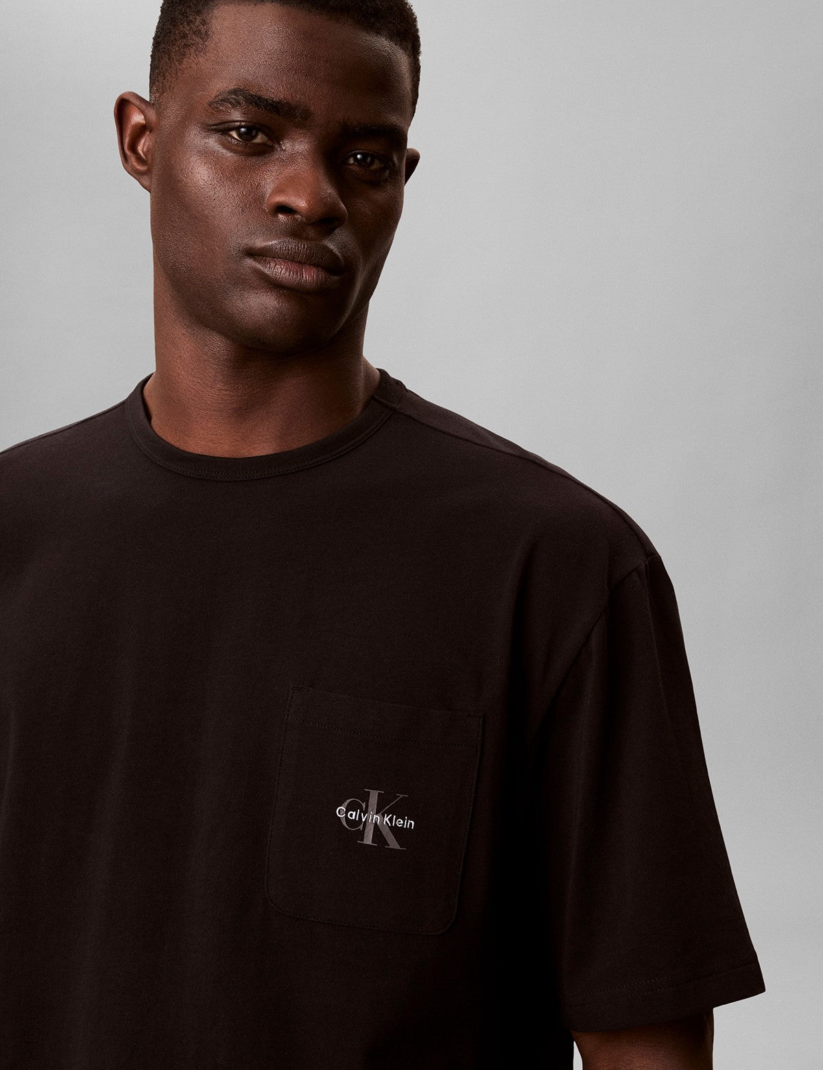 Calvin Klein Men Icon Cotton Stretch Monogram Bisiklet Yaka T-Shirt