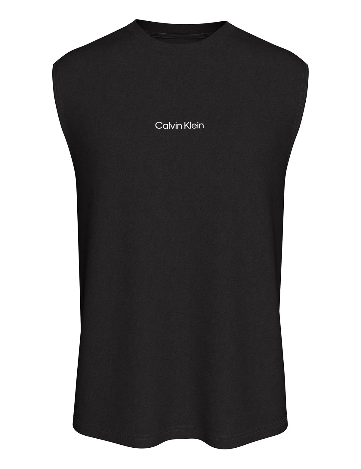 Calvin Klein Men Essentials Logo Baskılı Kolsuz Bisiklet Yaka Atlet