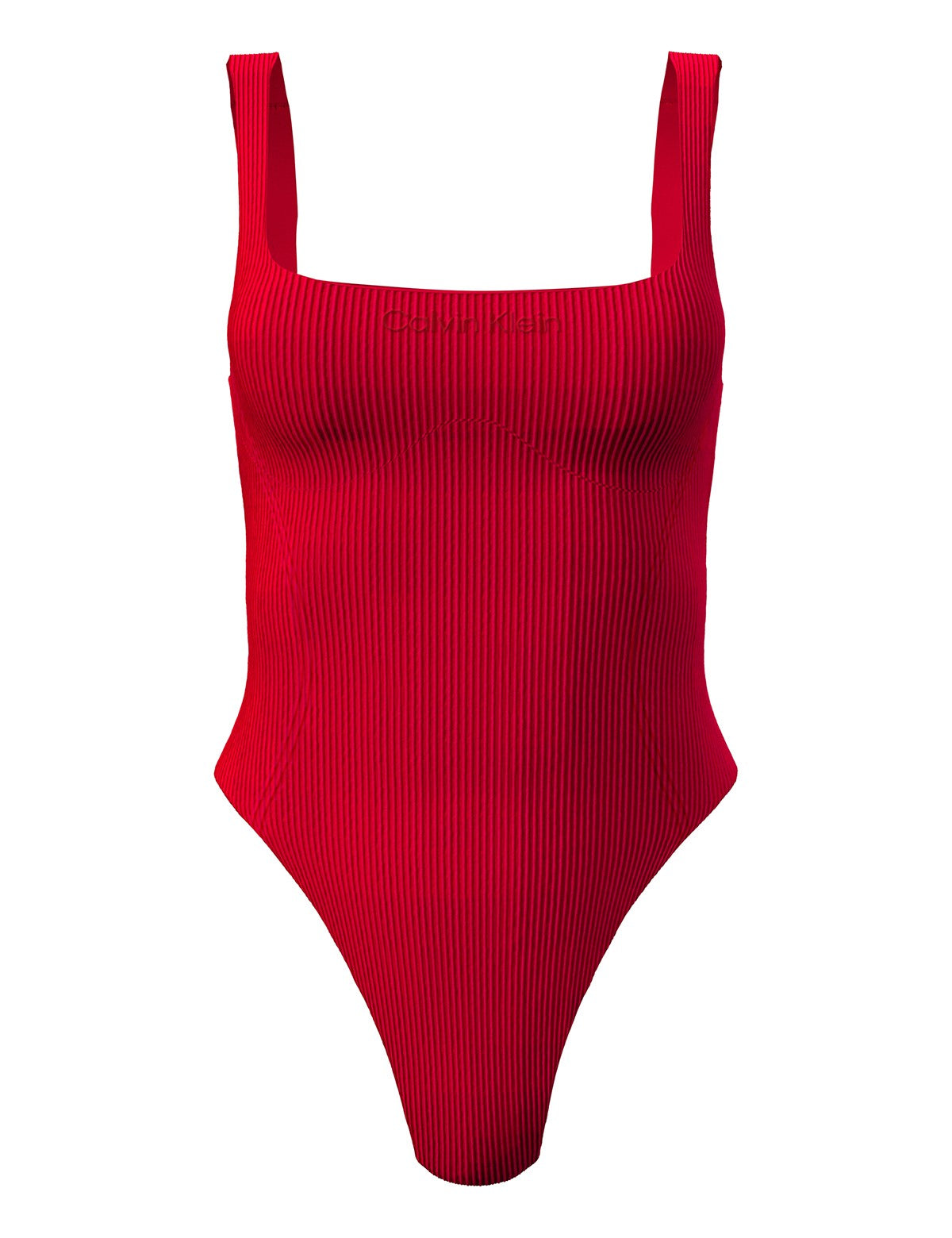 Calvin Klein Women Icon Şekillendirici Kare Yaka Mayo