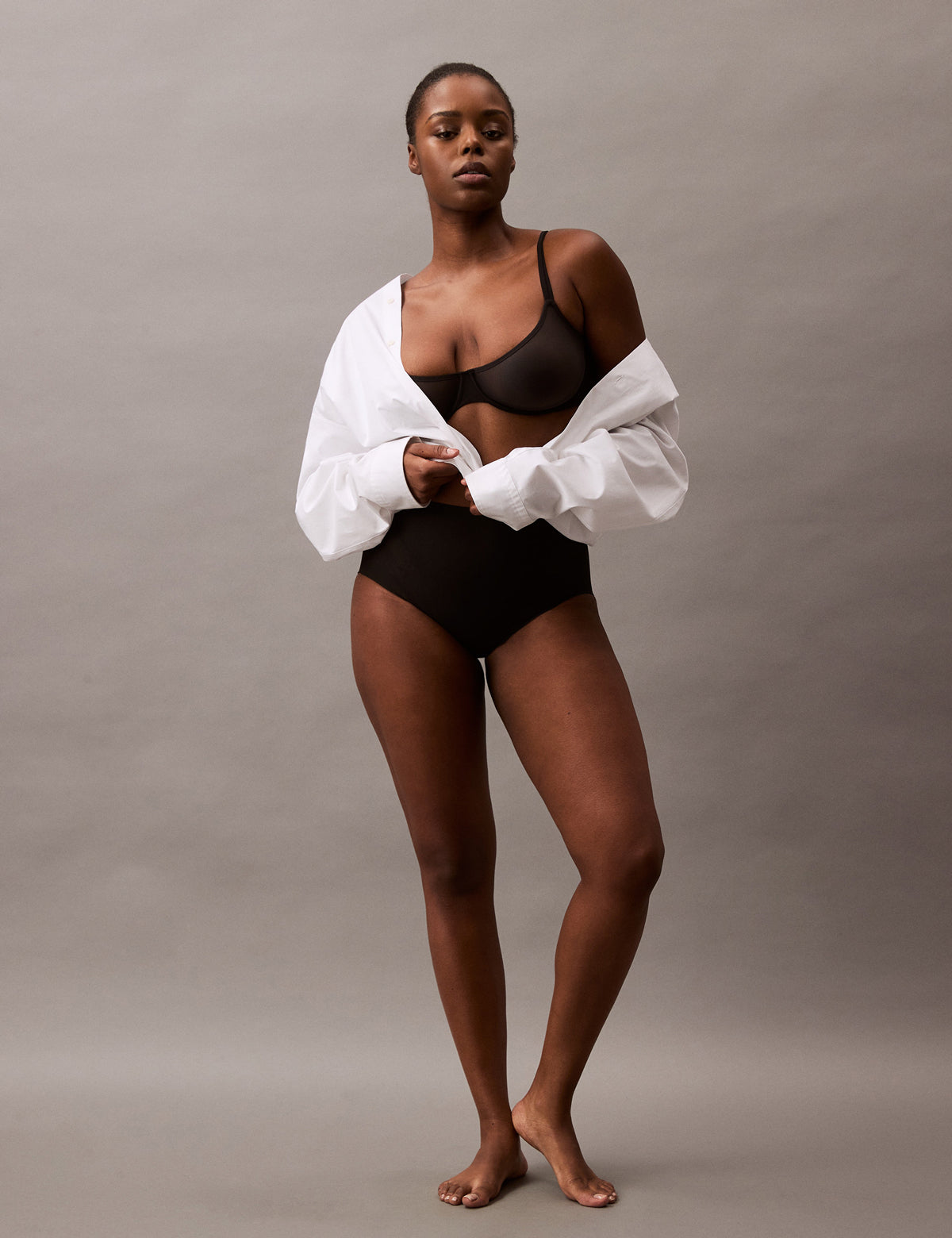 Calvin Klein Women Stay Put Mesh Şekillendirici Külot Korse