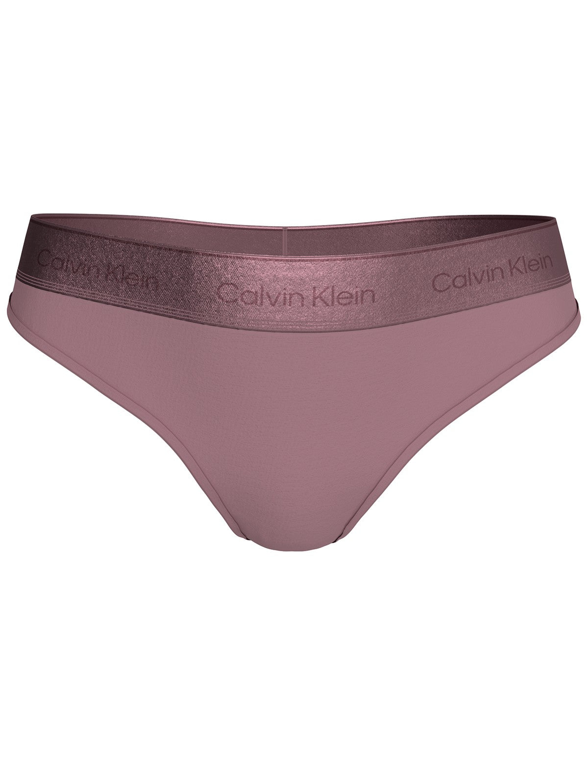 Calvin Klein Women Icon Cotton Modal Metalik Bel Bantlı Tanga