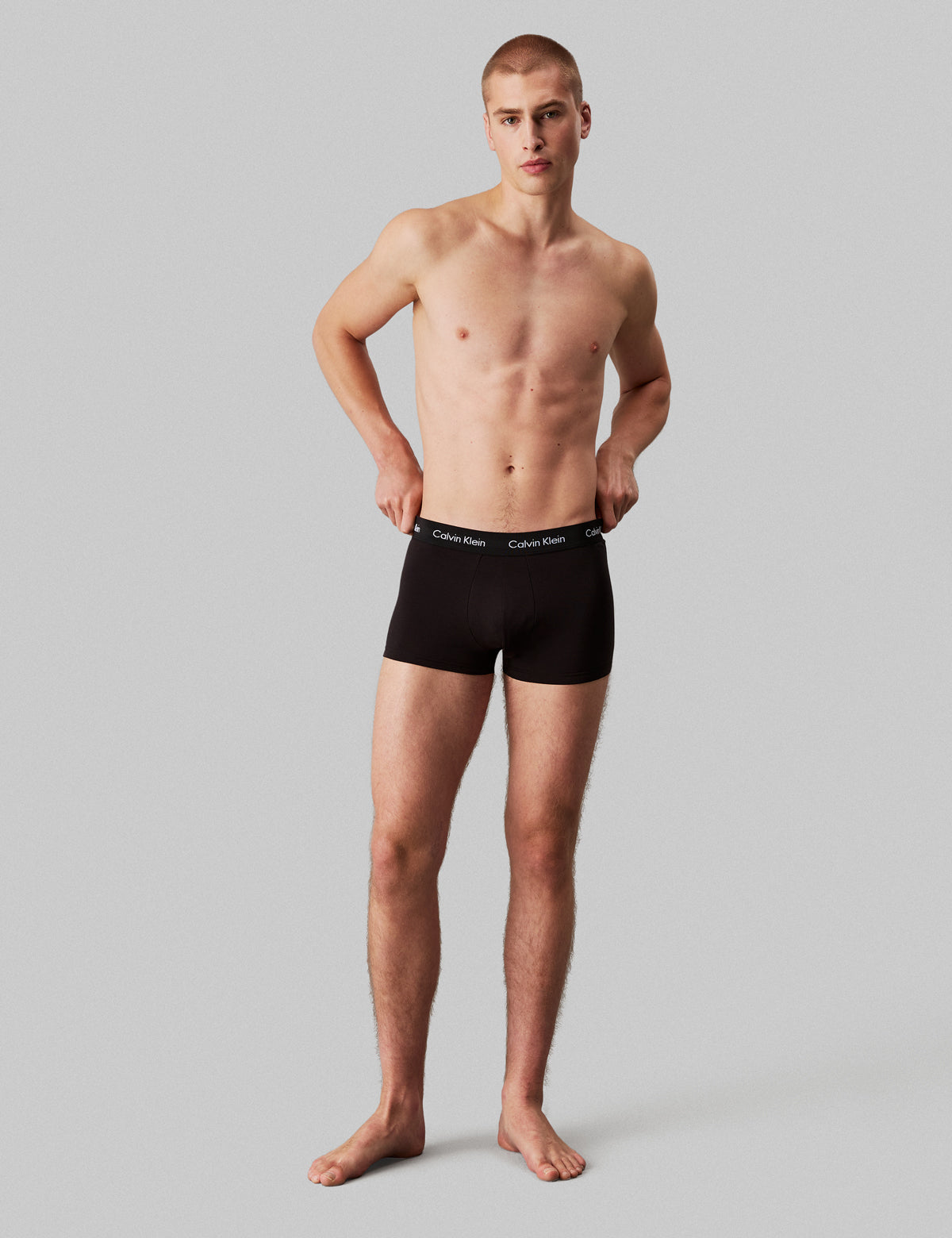Calvin Klein Men Cotton Stretch 3'lü Düşük Bel Boxer