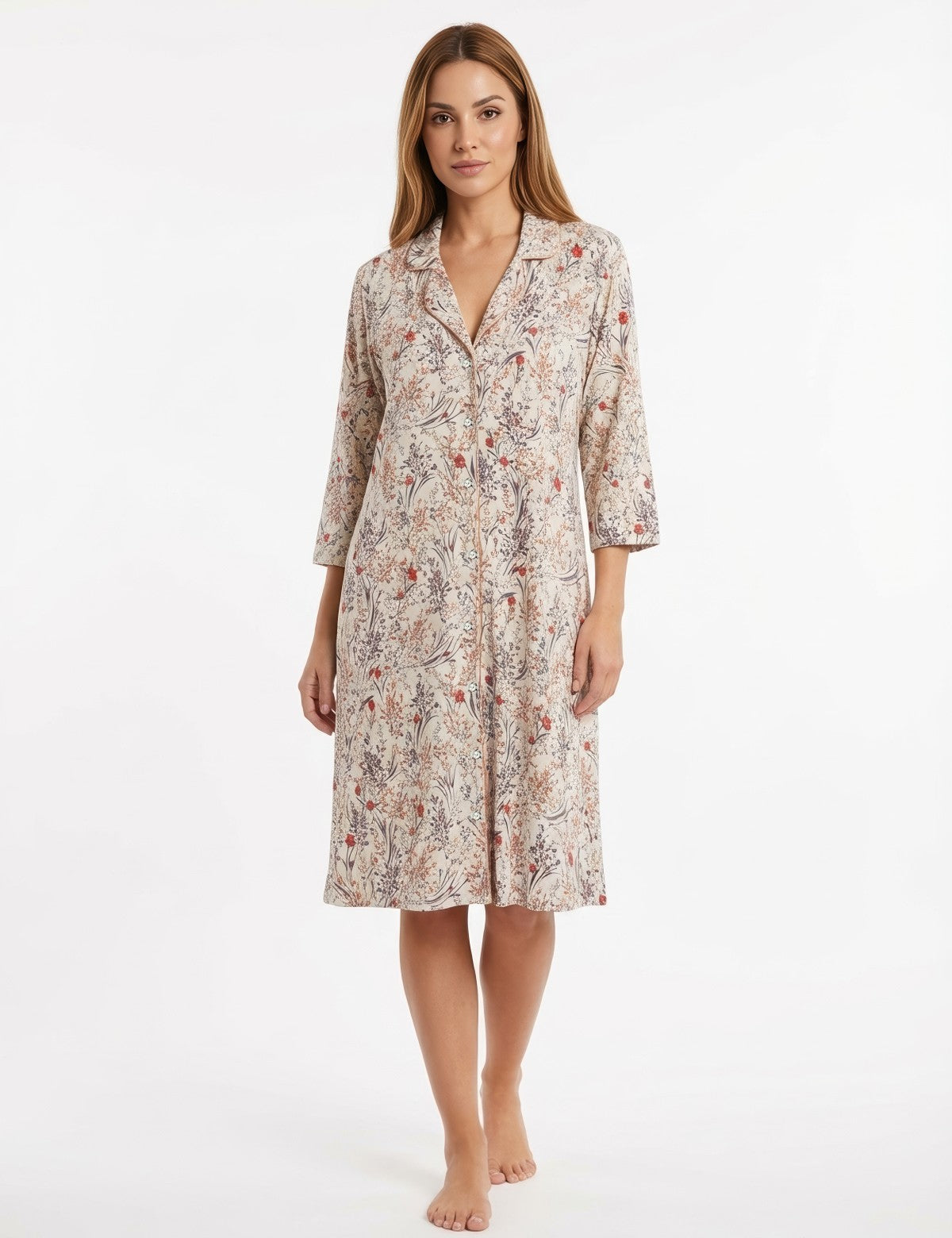 Sixteensixty Dina Floral Desenli Gecelik