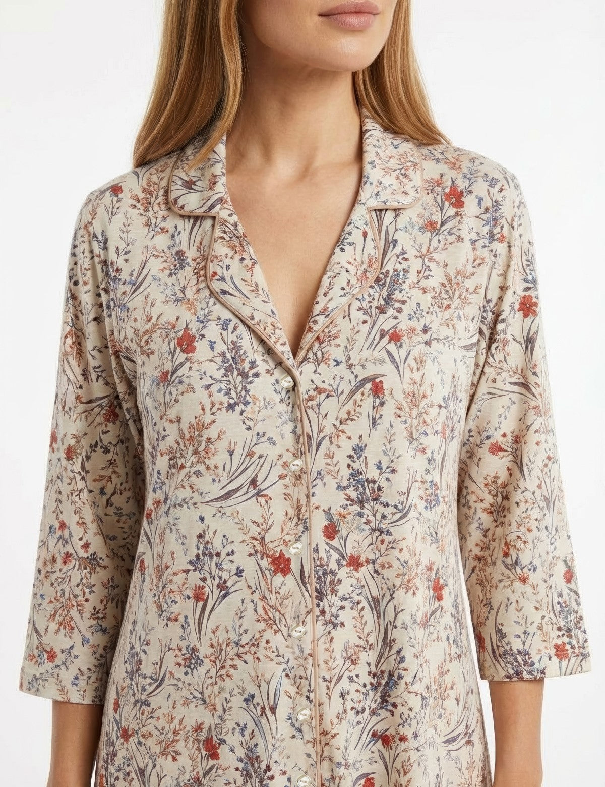 Sixteensixty Dina Floral Desenli Gecelik