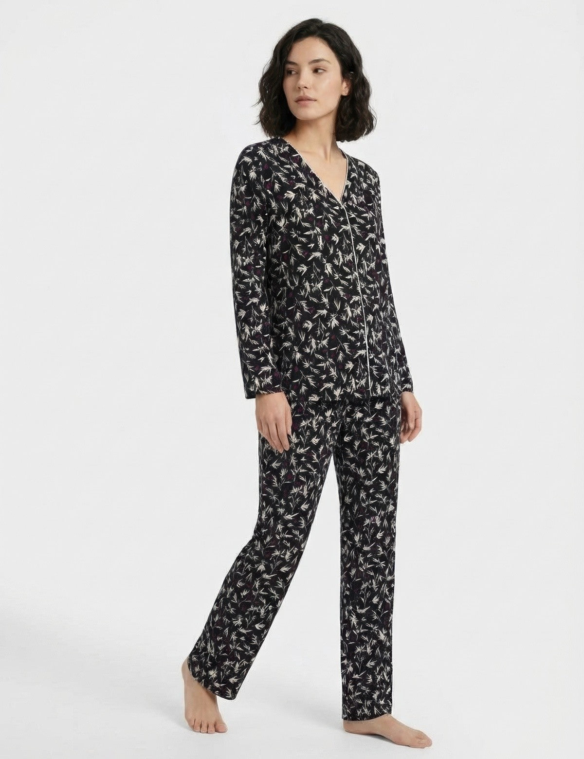 Sixteensixty Aria Yaprak Desenli Gömlek Üst