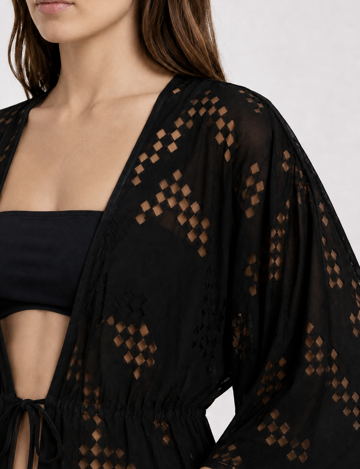 Ocean Breeze Tanya Desenli Kaftan