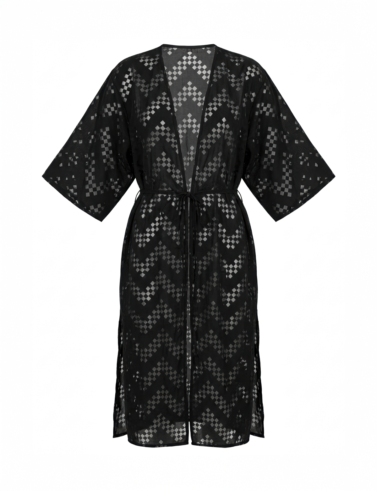 Ocean Breeze Tanya Desenli Kaftan