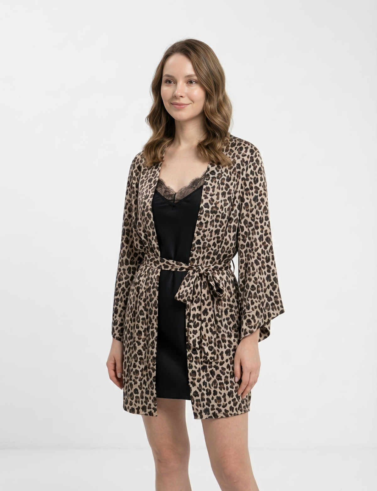 Vivis Exclusive Diana Leopar Desenli Sabahlık