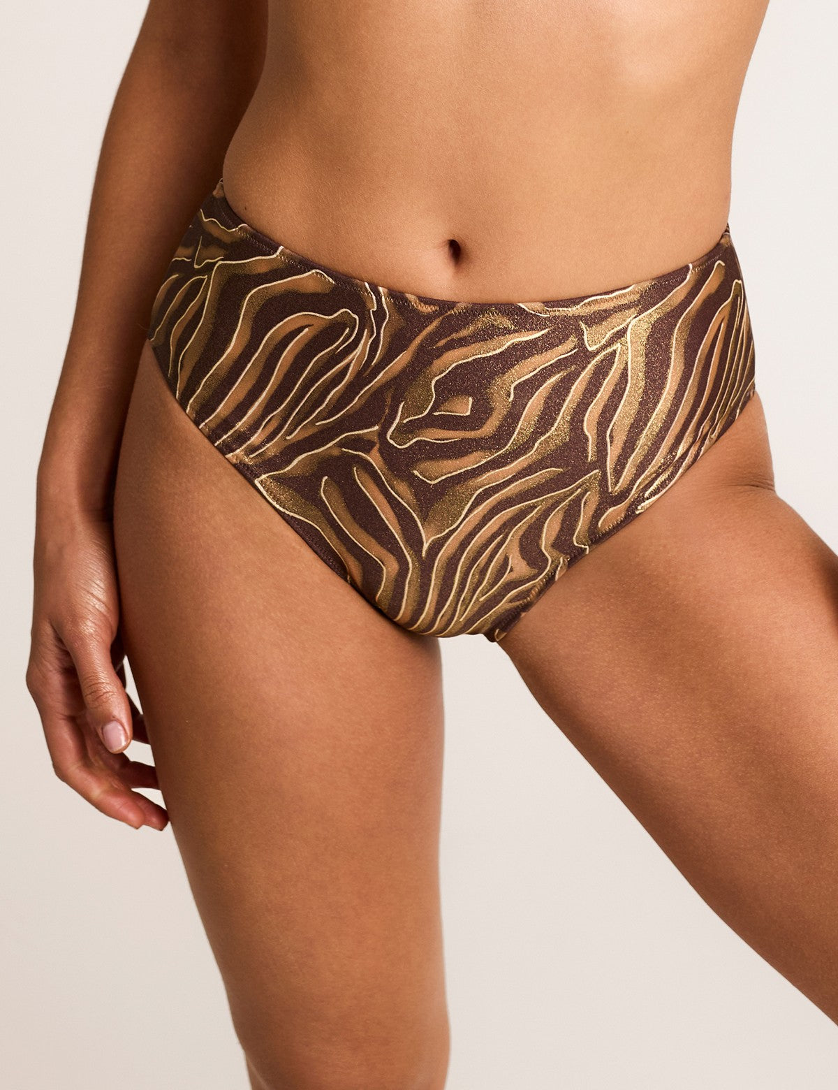 Selmark Mare Utopia Yüksek Bel Desenli Bikini Altı