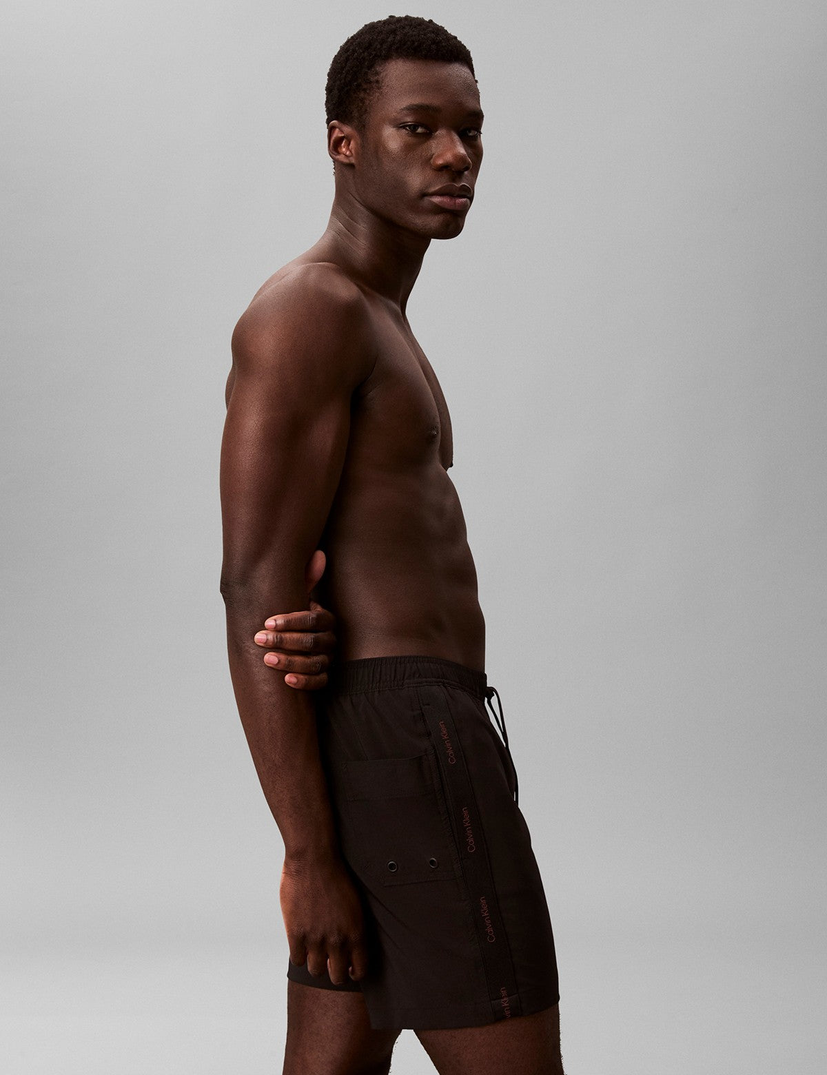 Calvin Klein Men Logo Şeritli Deniz Şortu