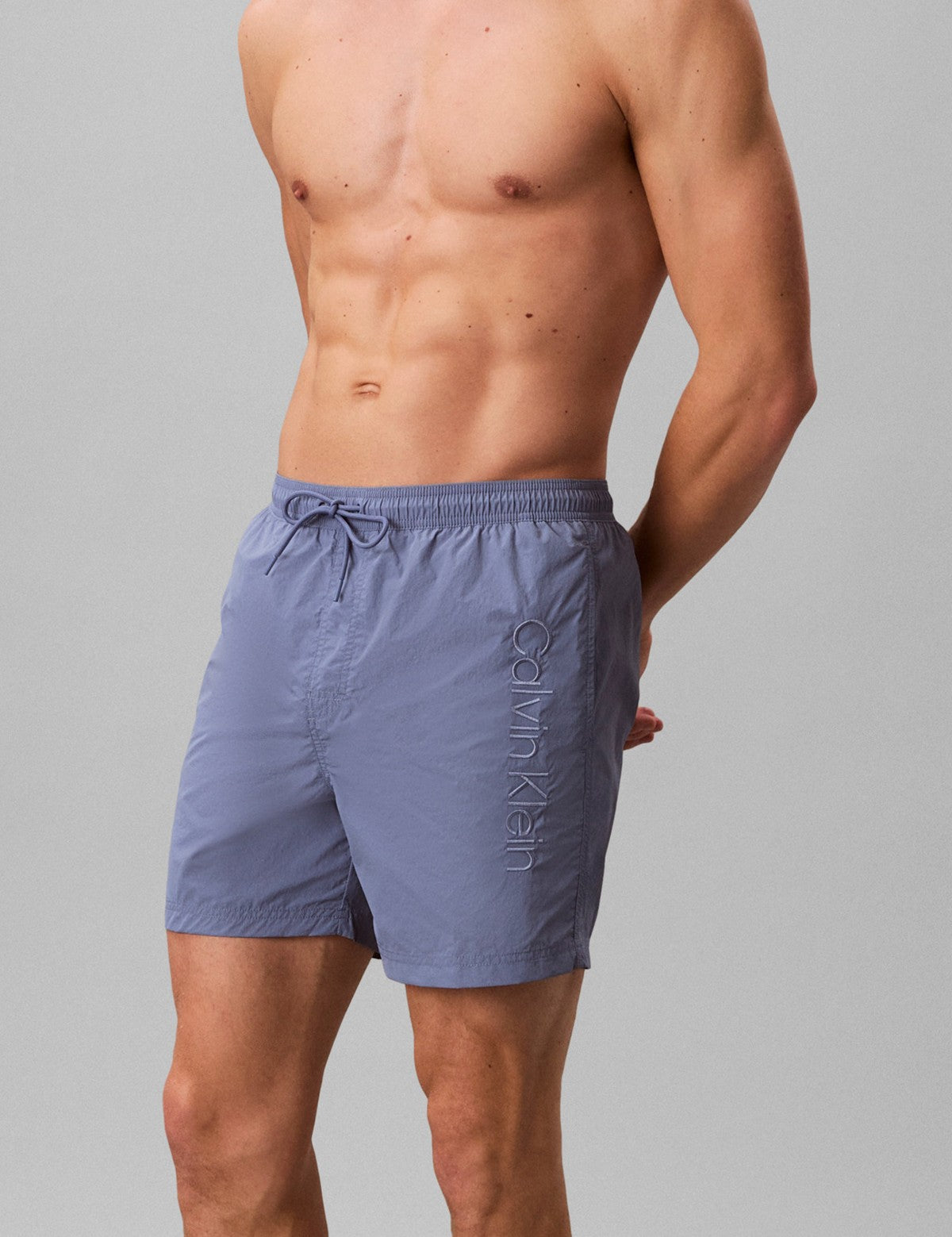 Calvin Klein Men Tech Swim Logo Nakışlı Deniz Şortu