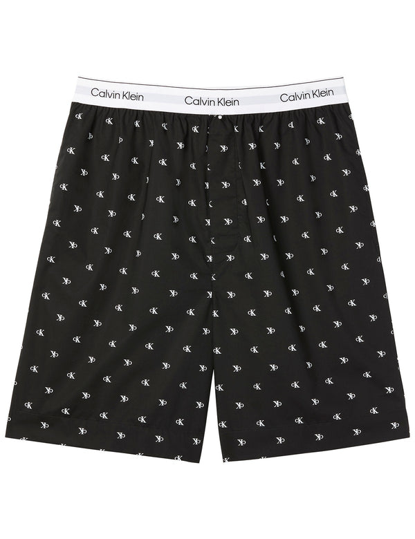Calvin Klein Men Cotton Poplin Monogram Şort