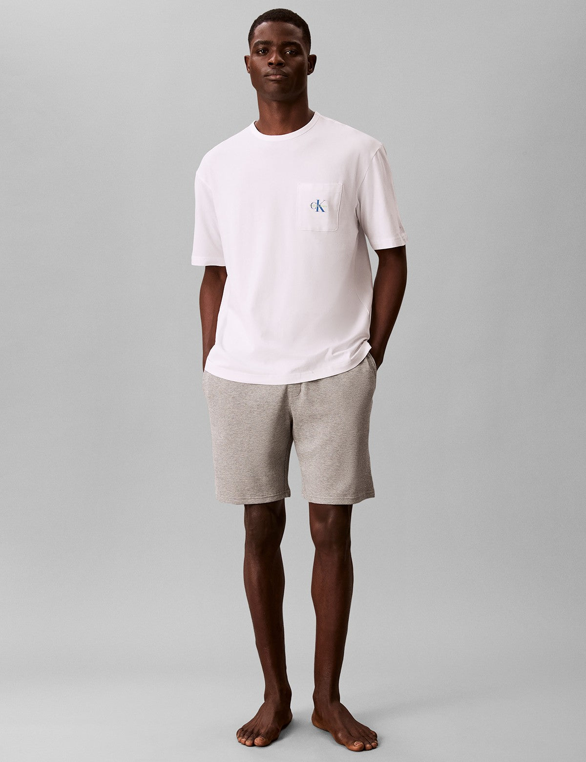 Calvin Klein Men Icon Cotton Stretch Monogram Bisiklet Yaka T-Shirt