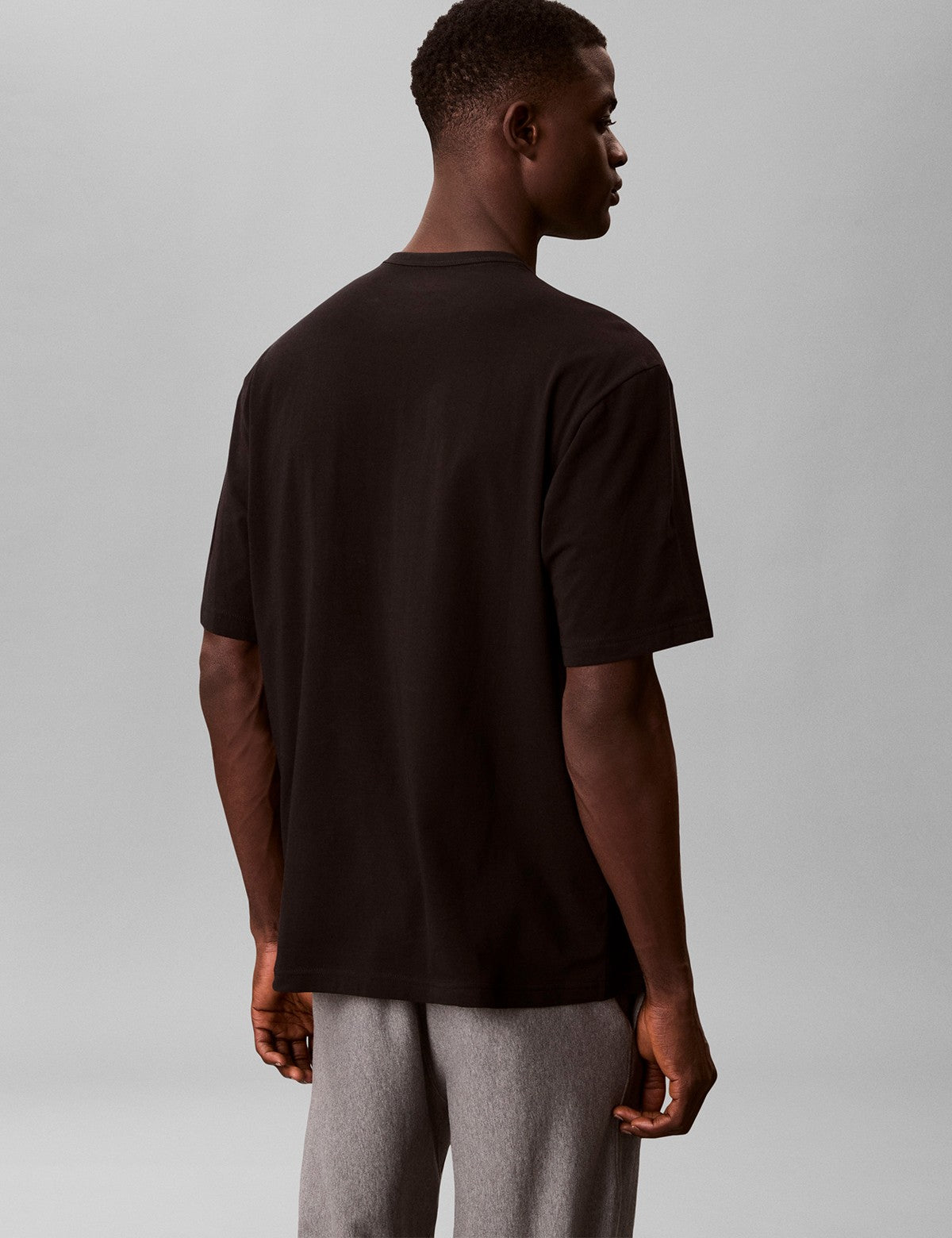 Calvin Klein Men Icon Cotton Stretch Monogram Bisiklet Yaka T-Shirt