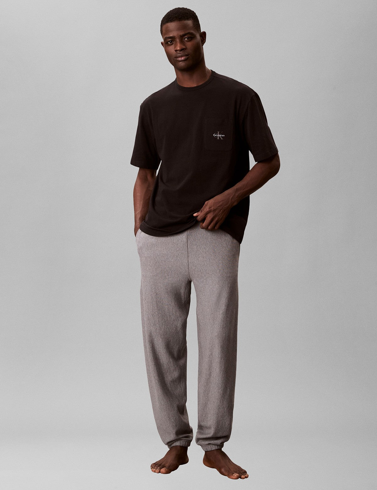 Calvin Klein Men Icon Cotton Stretch Monogram Bisiklet Yaka T-Shirt