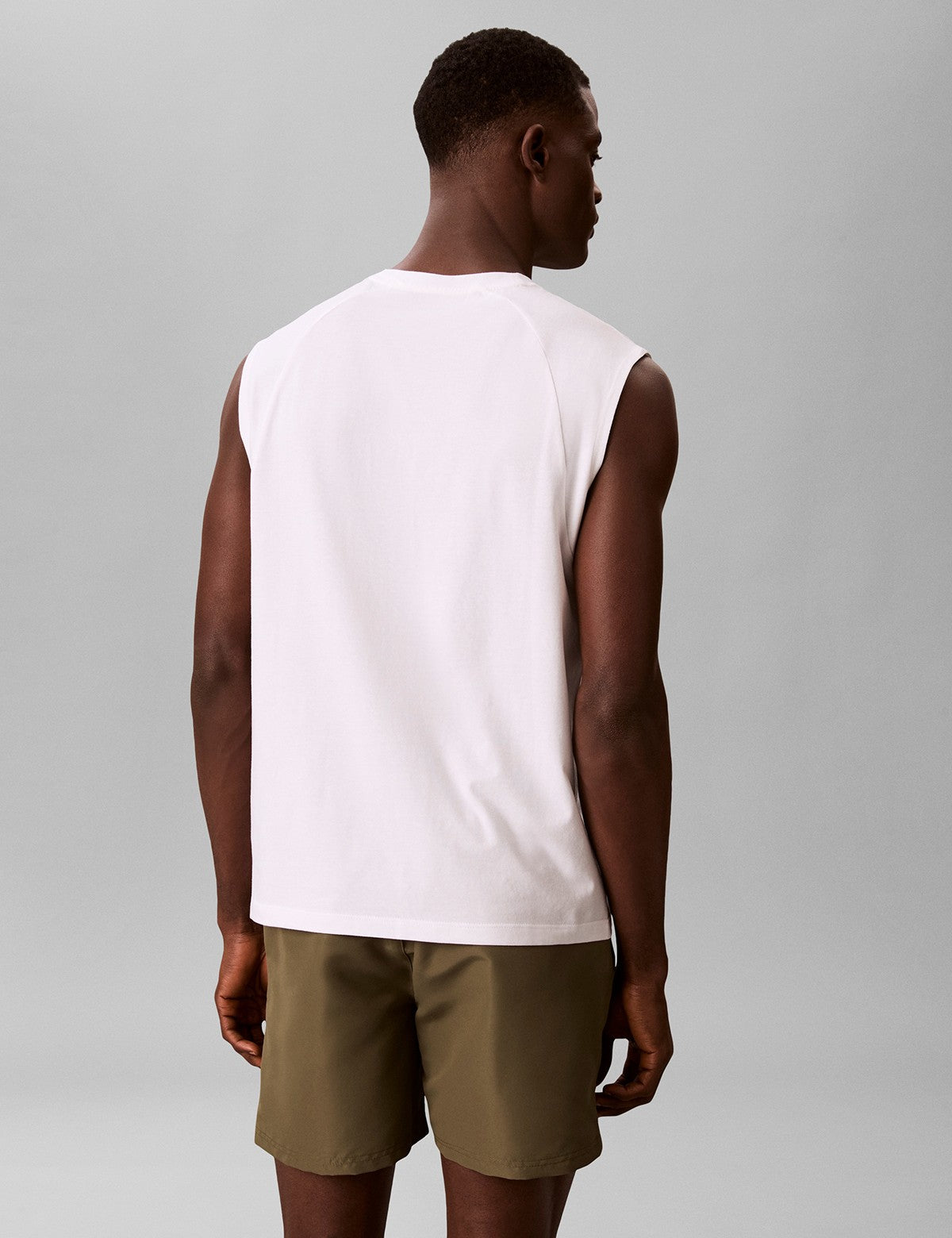 Calvin Klein Men Essentials Logo Baskılı Kolsuz Bisiklet Yaka Atlet