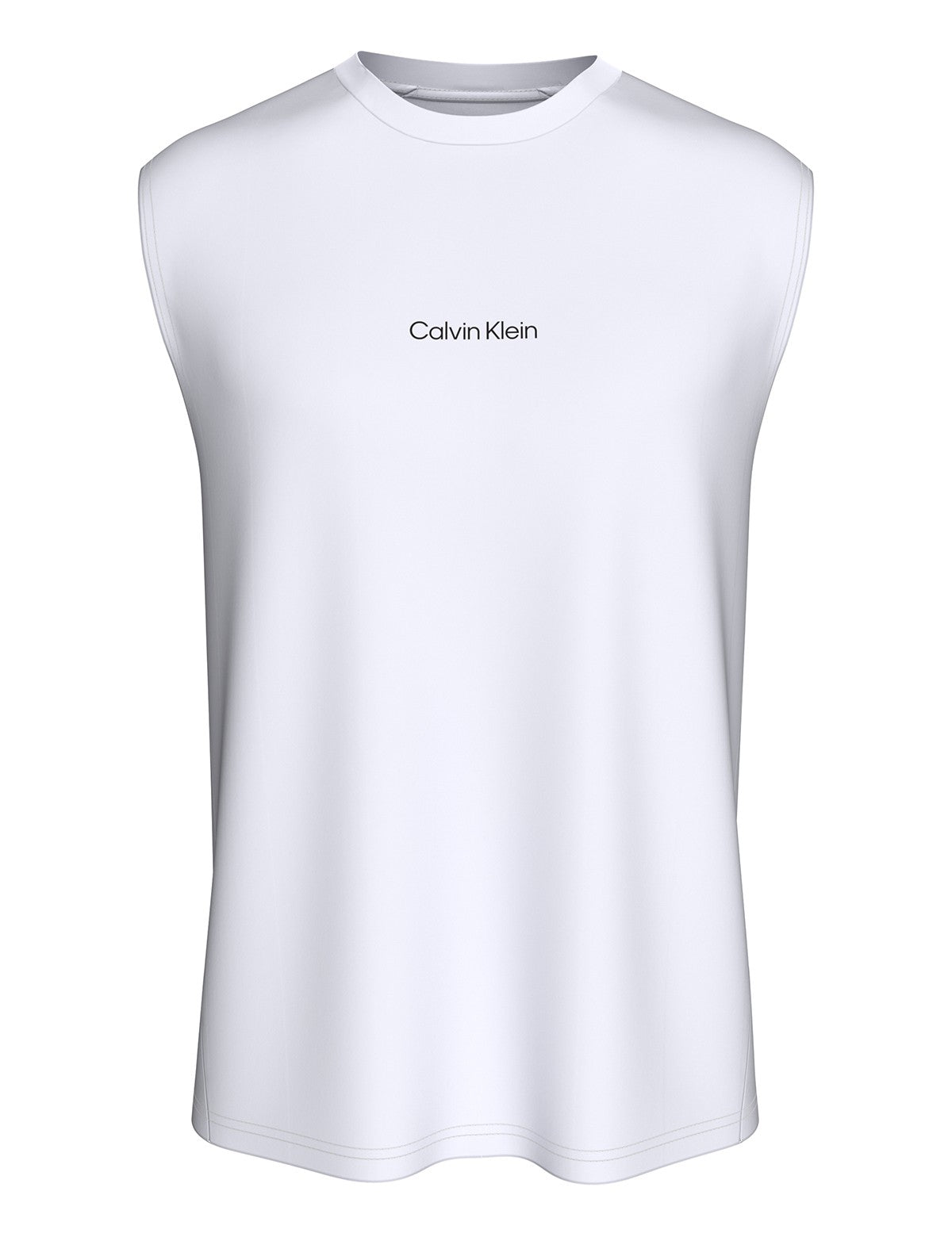 Calvin Klein Men Essentials Logo Baskılı Kolsuz Bisiklet Yaka Atlet