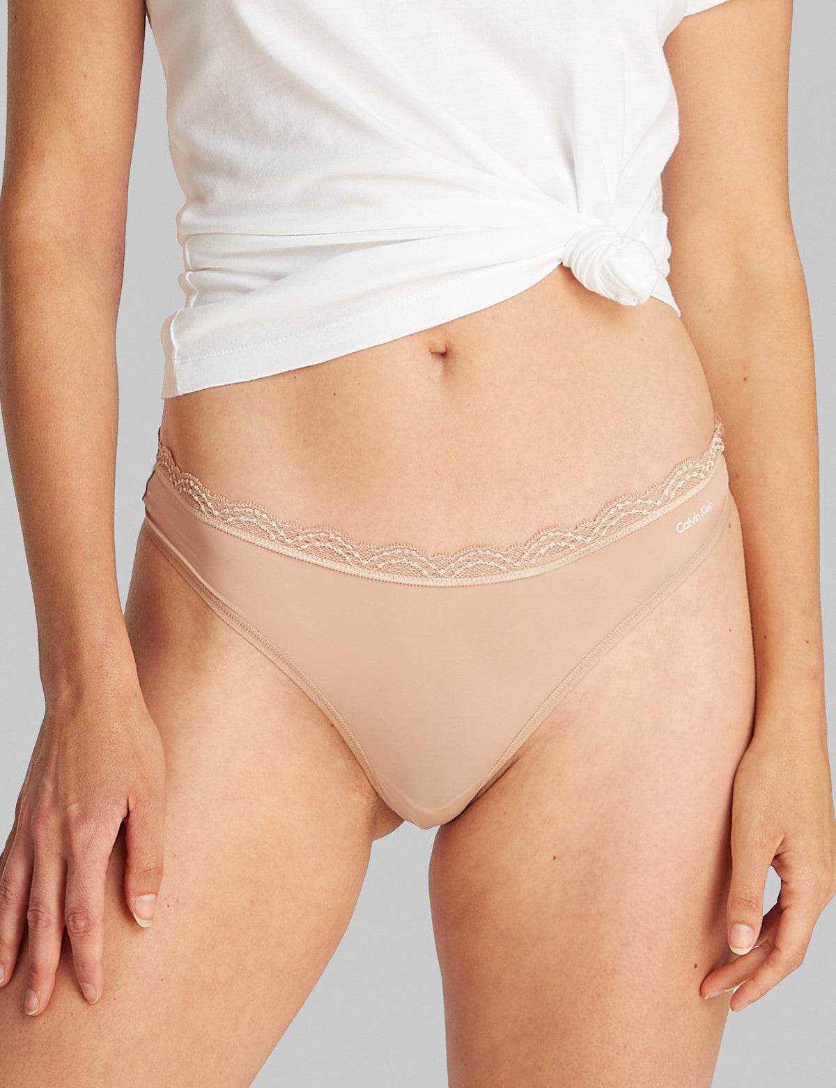 Calvin Klein Women Micro Stretch with Lace Tanga