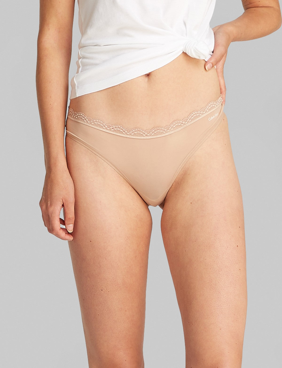 Calvin Klein Women Micro Stretch with Lace Tanga