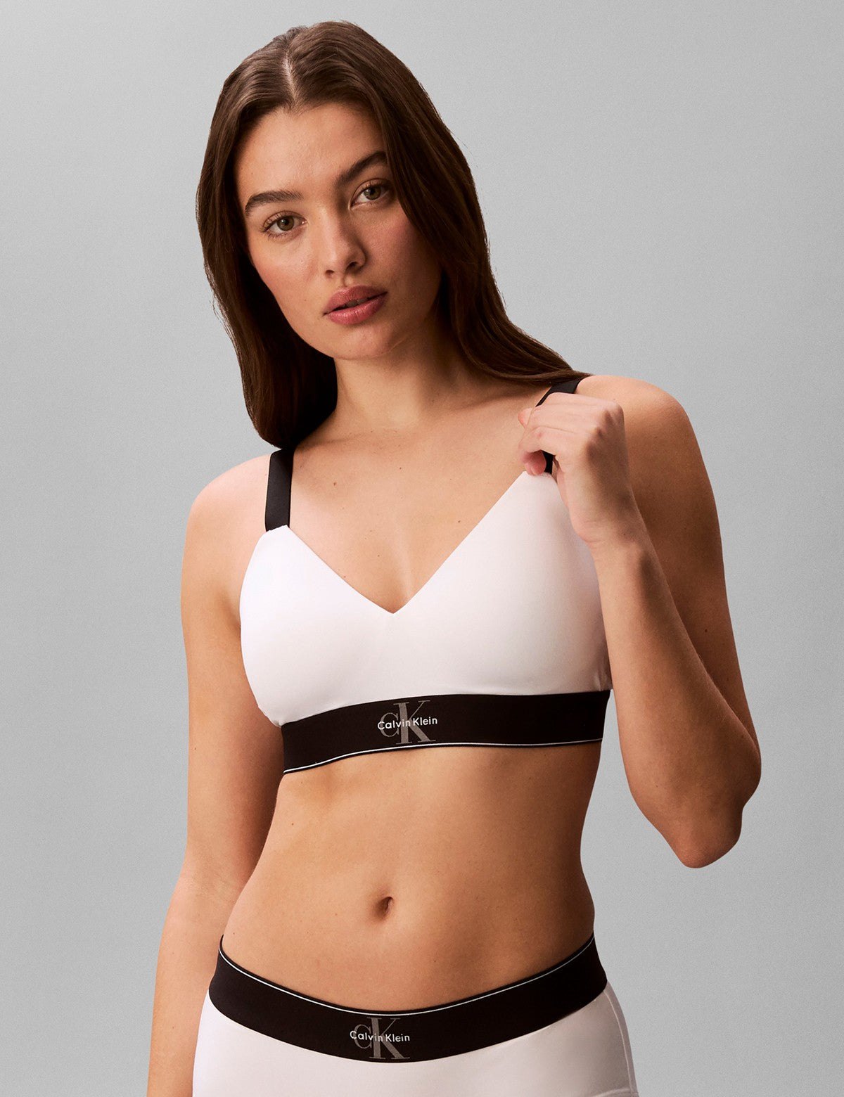Calvin Klein Women CK Graphic Hafif Dolgulu Bralet