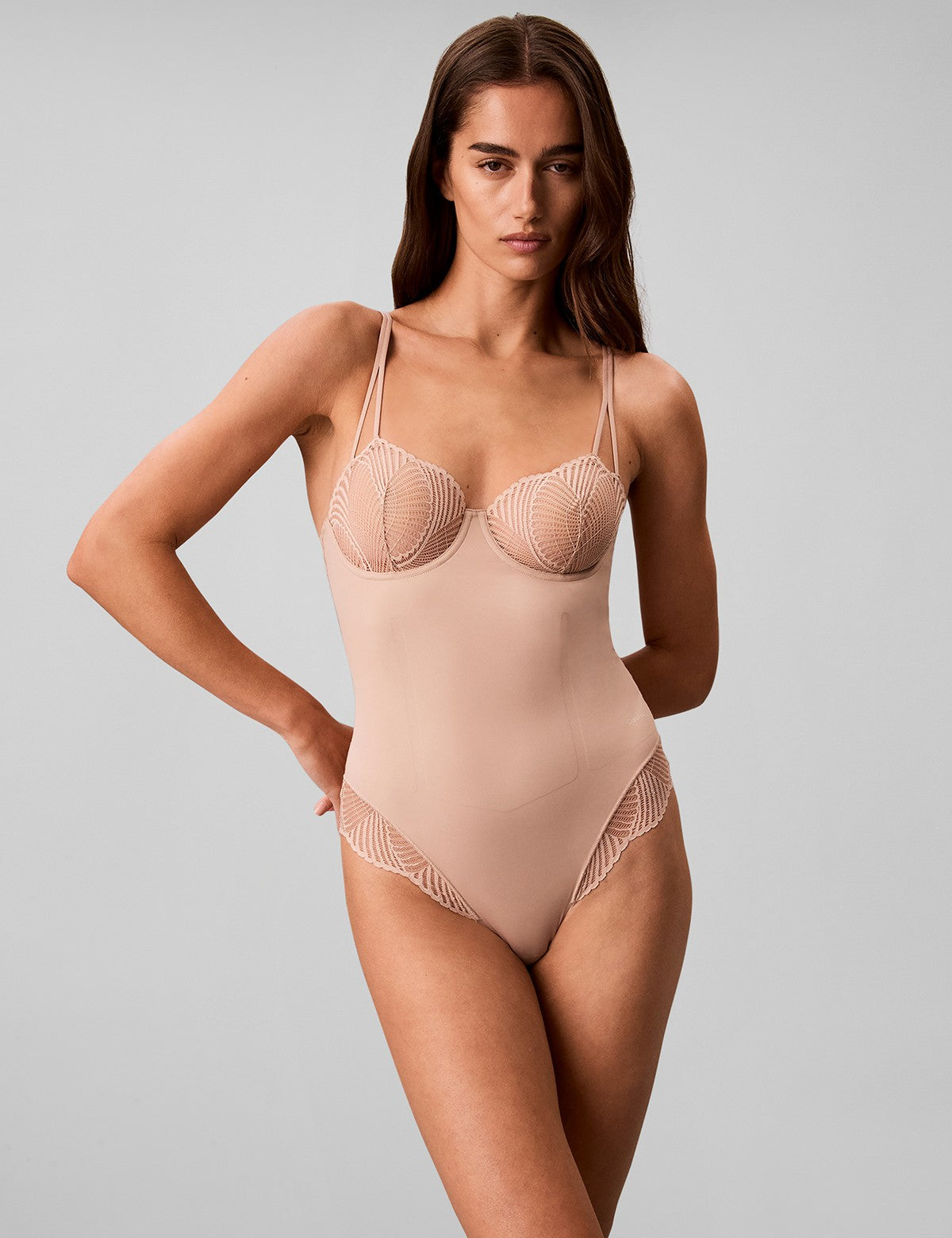 Calvin Klein Women Perfectly Fit Lace Dantelli Bodysuit