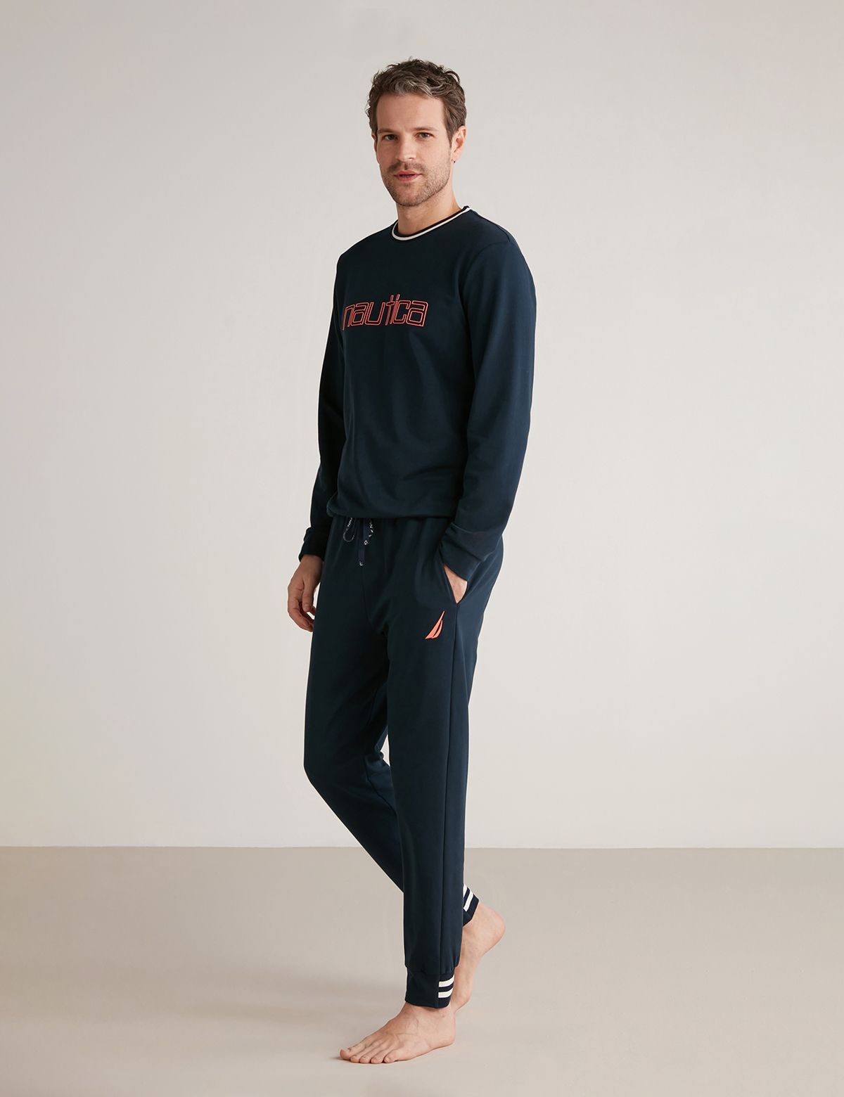 Nautica Alvin Erkek Lacivert Pijama Takım