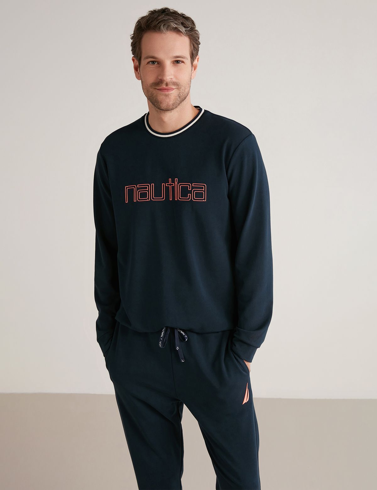 Nautica Alvin Erkek Lacivert Pijama Takım